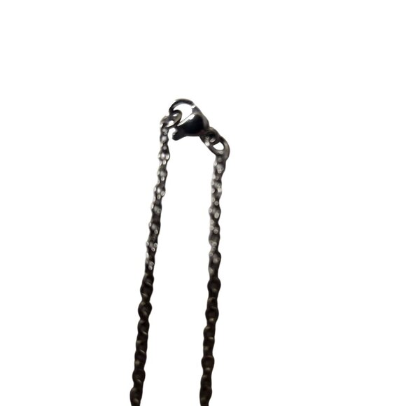 Heart-Shaped silver tone Cremation Necklace With Chain & Instructions - Picture 3 of 8